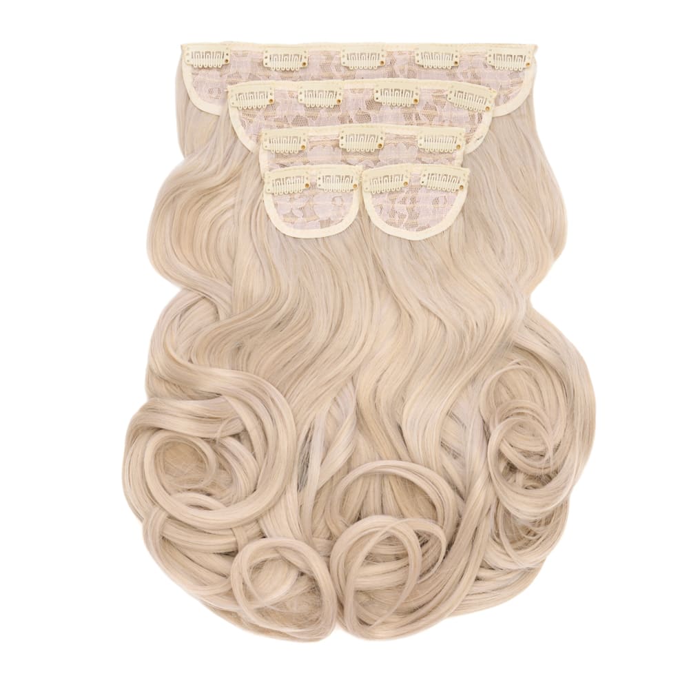 22 Inch Instant Bouncy Blow Clip-in Extensions. Mega Thick 250 grams - Colour Light Ash Blonde