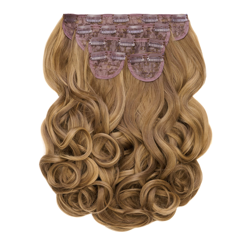 22 Inch Instant Bouncy Blow Clip-in Extensions. Mega Thick 250 grams - Colour Mousy Brown