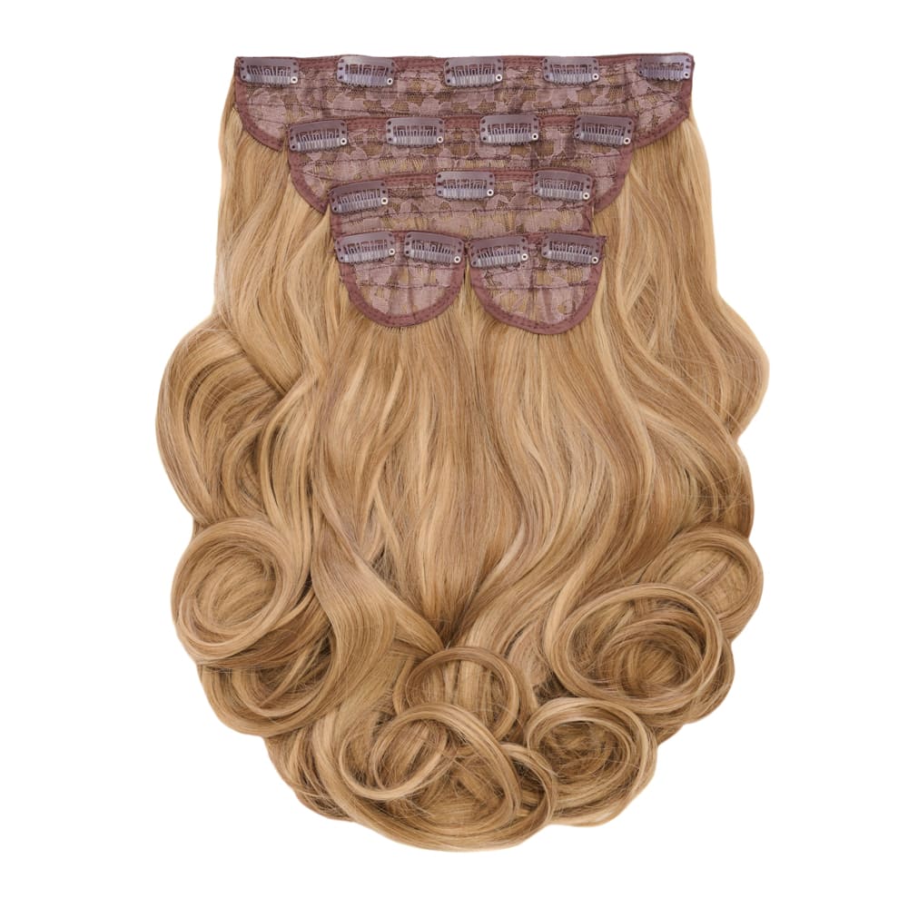 22 Inch Instant Bouncy Blow Clip-in Extensions. Mega Thick 250 grams - Colour Vanilla Blonde