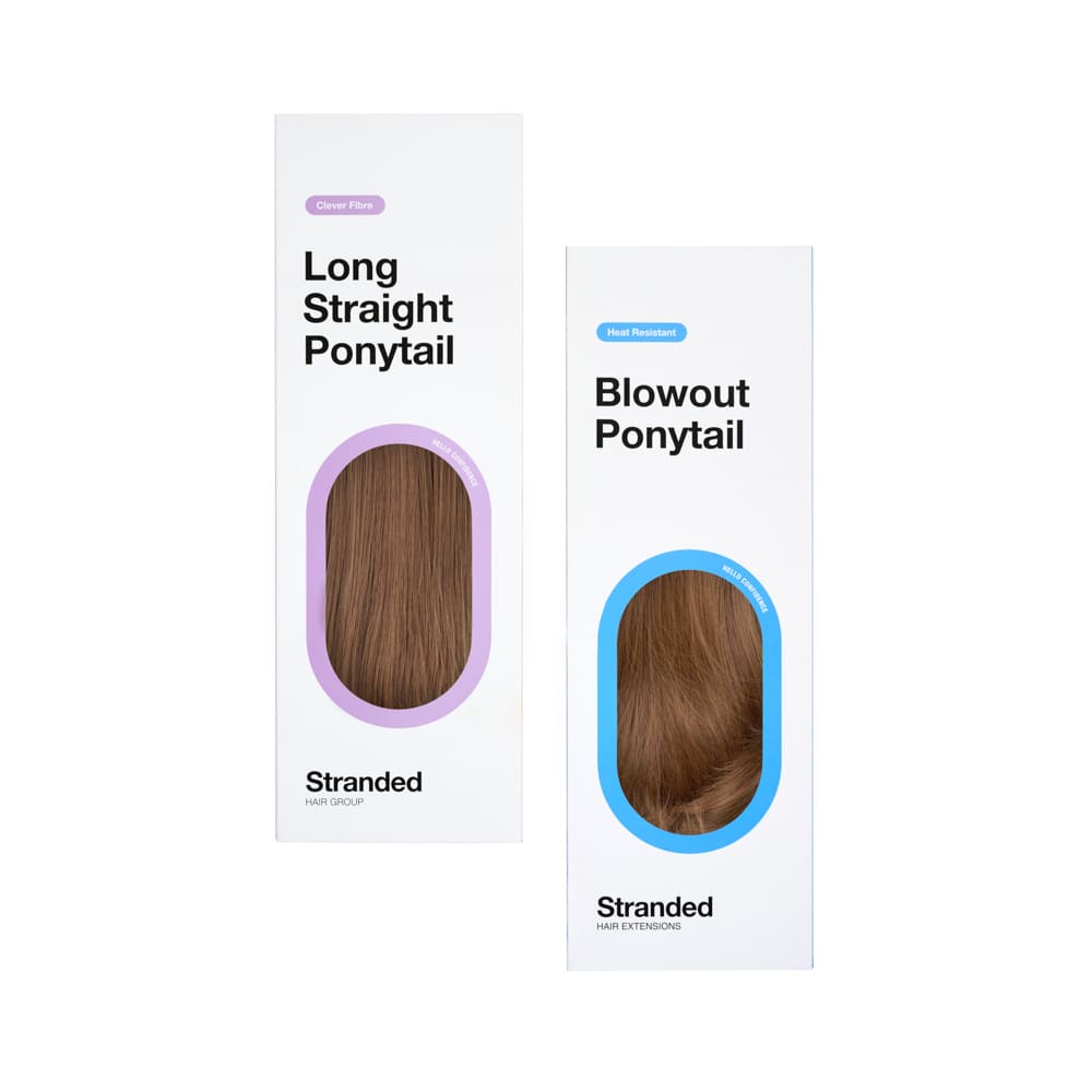 Stranded Long Pony Duo - Straight & Blowout - Colour #5 Caramel Cosmos
