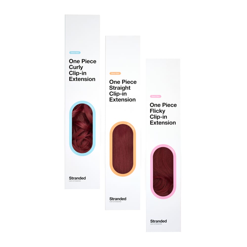 Stranded 20" One Piece Trio Clip-in Hair Extensions - Colour #118 Cherry Blossom