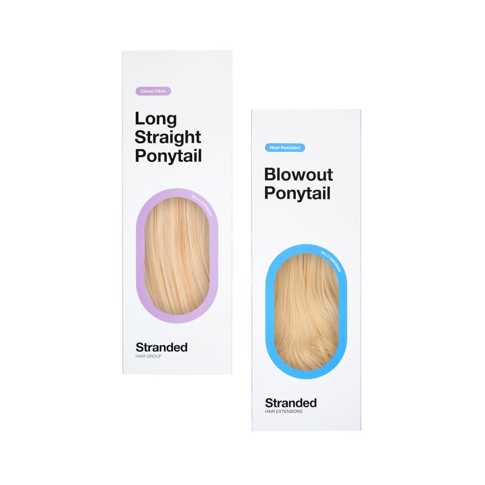 Stranded Long Pony Duo - Straight & Blowout - Colour #27/613 Daffodil Dreams