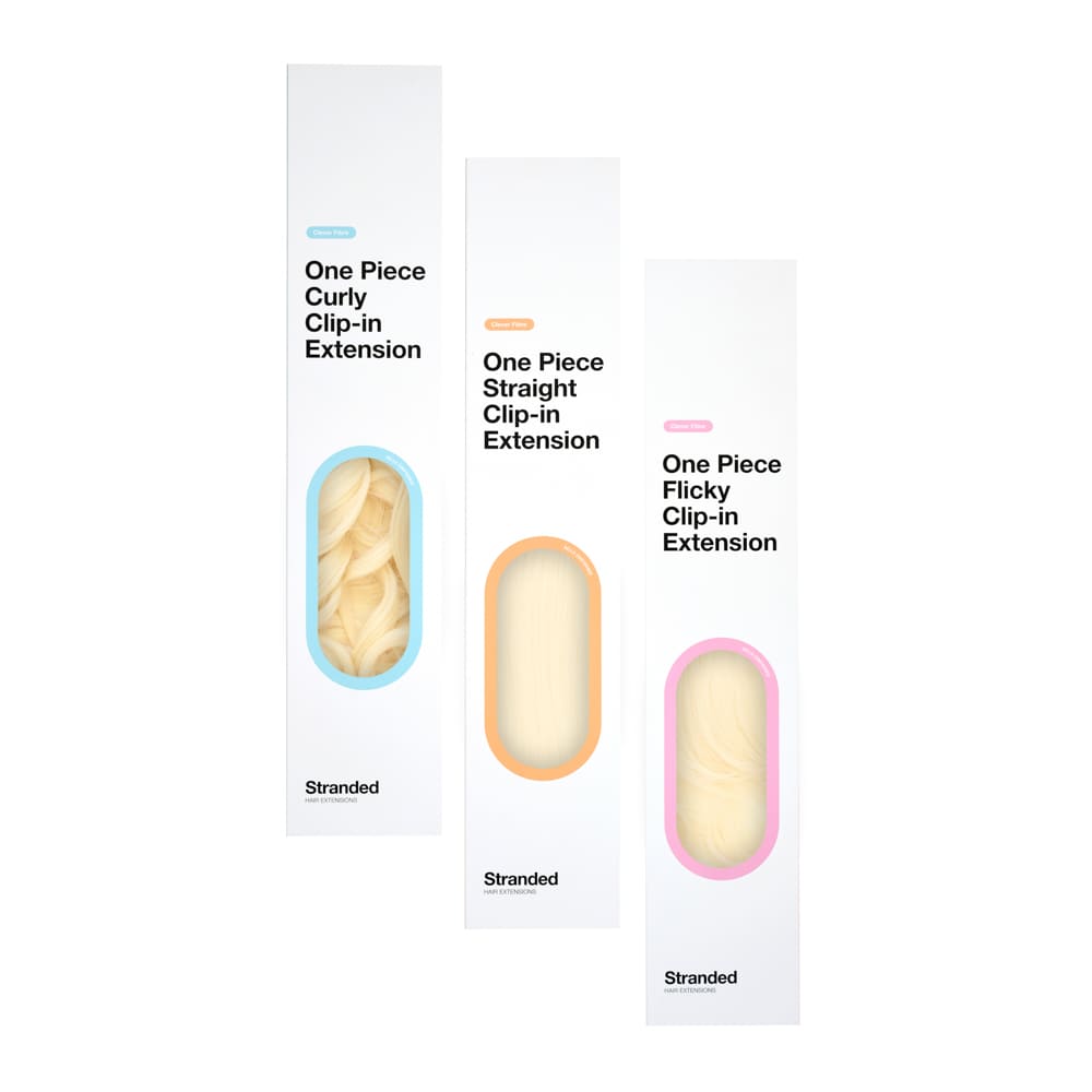 Stranded 20" One Piece Trio Clip-in Hair Extensions - Colour #613 Daisy