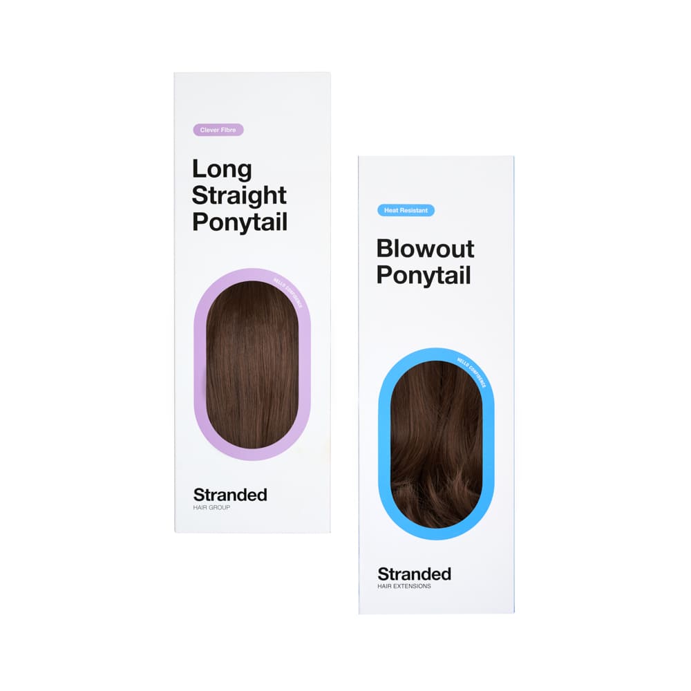 Stranded Long Pony Duo - Straight & Blowout - Colour #6 Daylilies