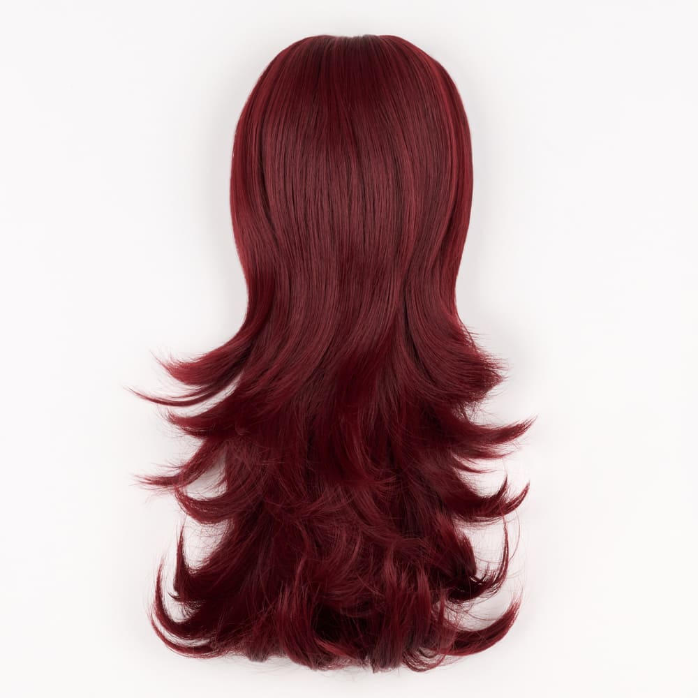 16 Inch Flicky Layered Style Claw Clip-in Ponytail in a Red Colour