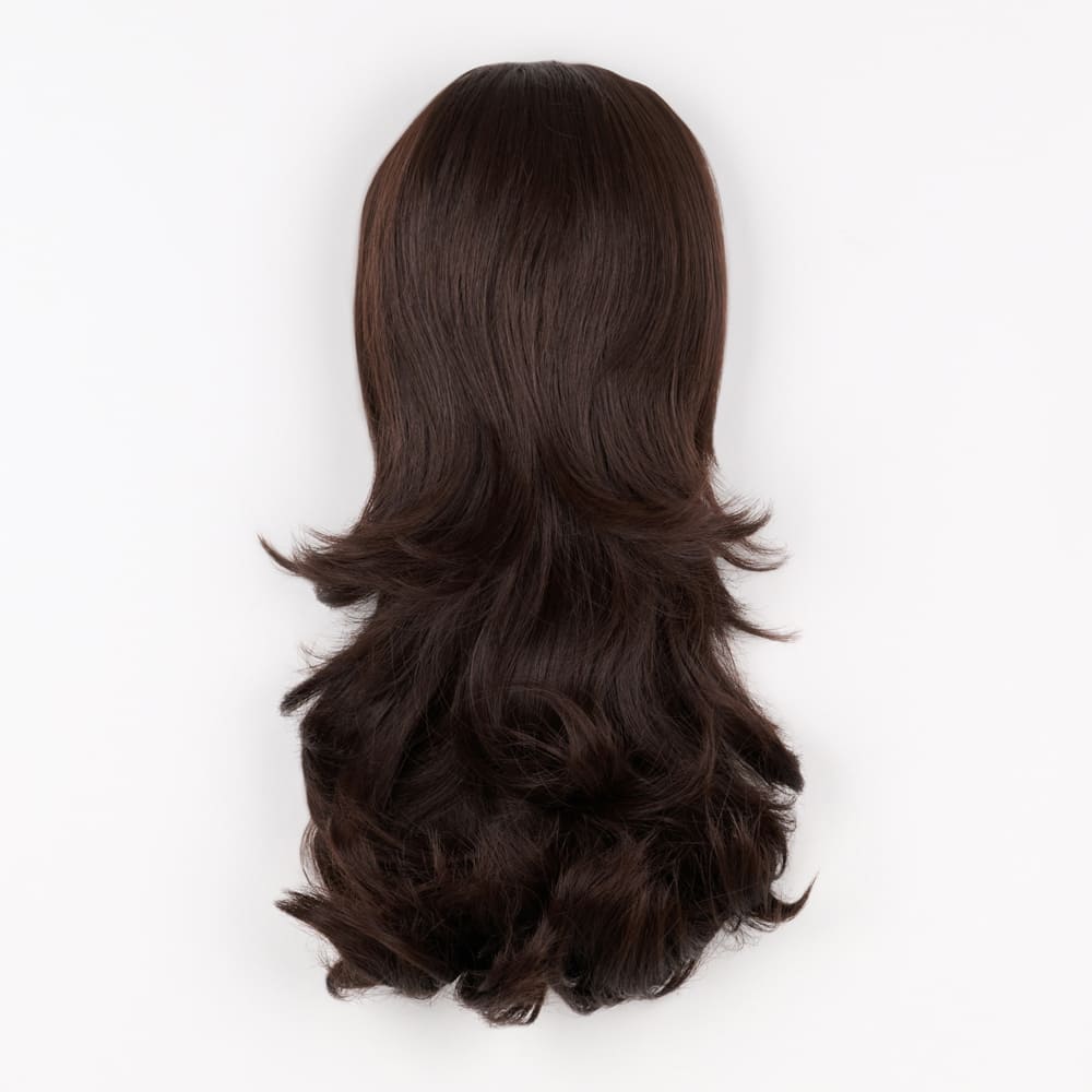 16 Inch Flicky Layered Style Claw Clip-in Ponytail in a Chocolate Brown Colour