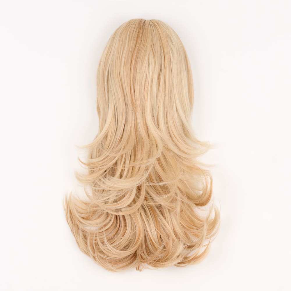 16 Inch Flicky Layered Style Claw Clip-in Ponytail in a Strawberry Blonde Colour