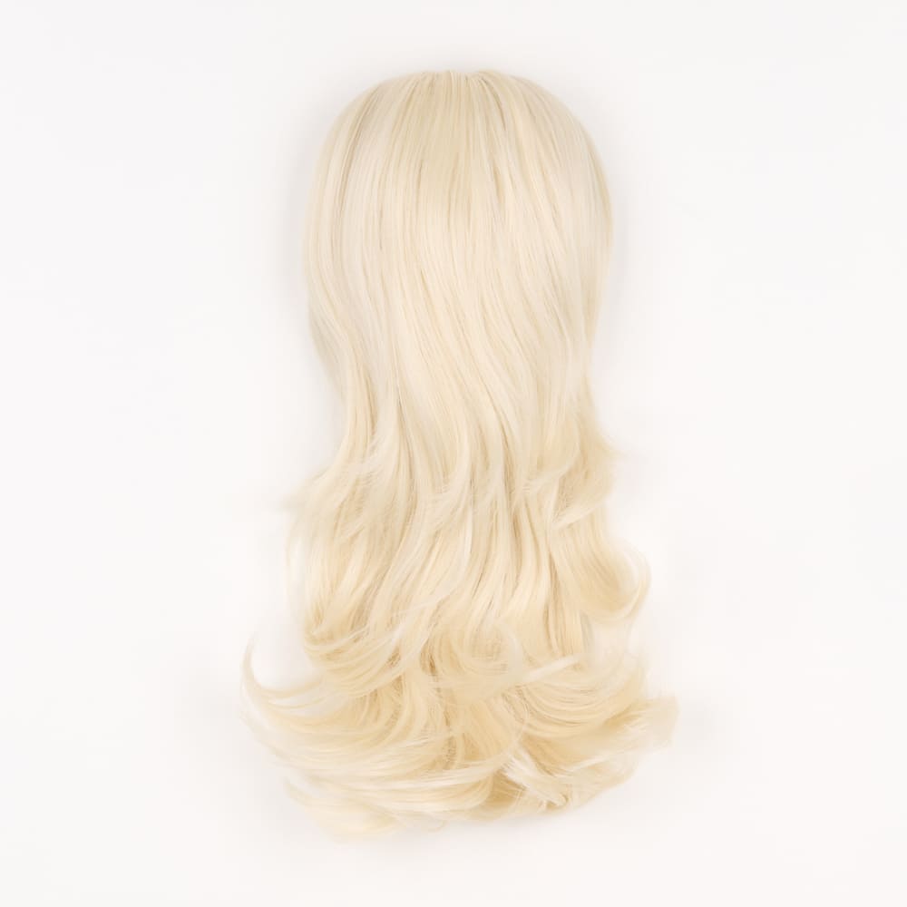 16 Inch Flicky Layered Style Claw Clip-in Ponytail in a Platinum Blonde Colour