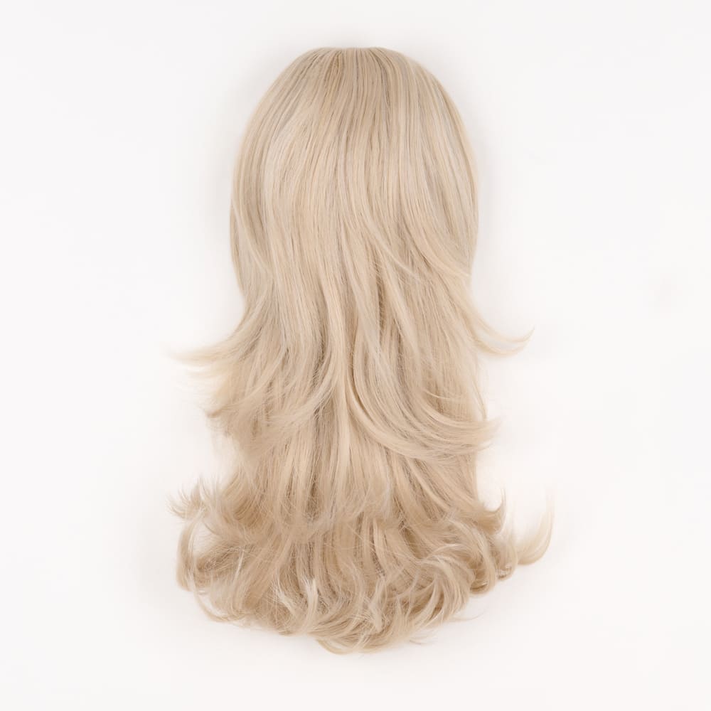 16 Inch Flicky Layered Style Claw Clip-in Ponytail in a Light Ash Blonde Colour