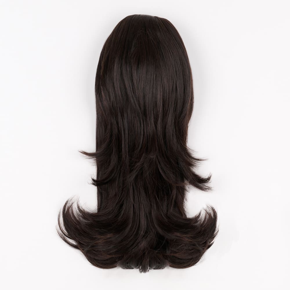 16 Inch Flicky Layered Style Claw Clip-in Ponytail in a Dark Brown Colour