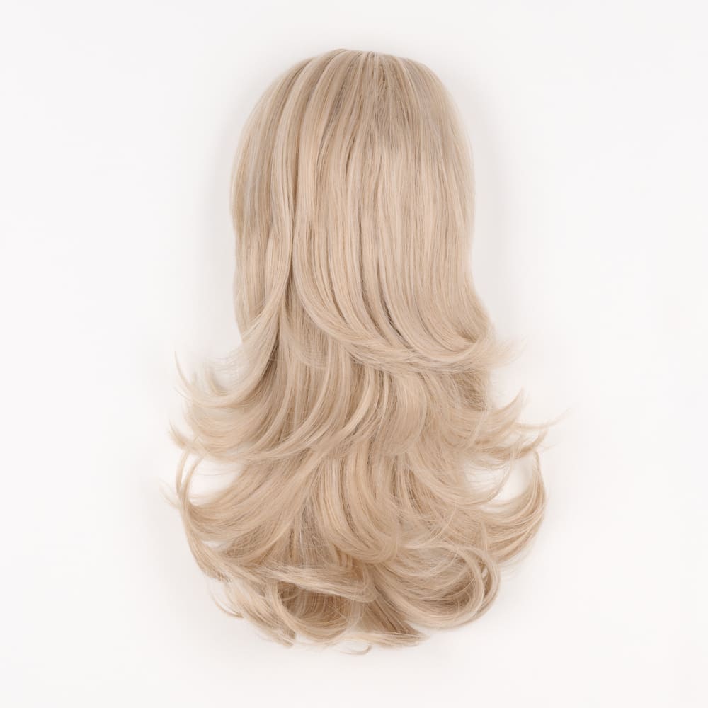 16 Inch Flicky Layered Style Claw Clip-in Ponytail in an Ash Blonde Colour