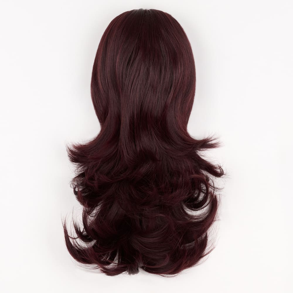 16 Inch Flicky Layered Style Claw Clip-in Ponytail in a Plum Colour