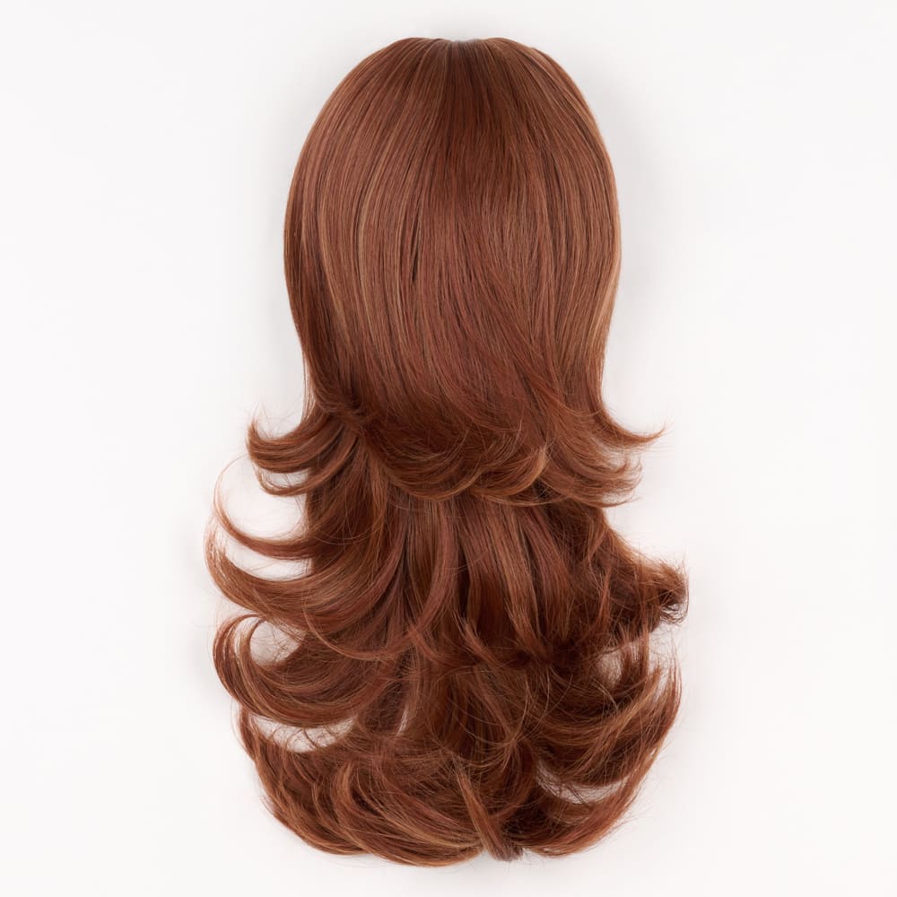 16 Inch Flicky Layered Style Claw Clip-in Ponytail in a Auburn Colour
