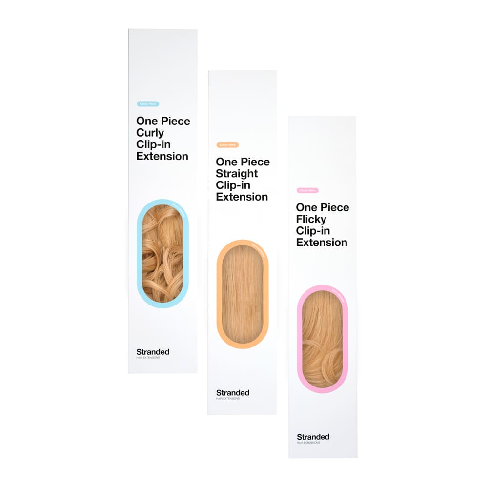 Stranded 20" One Piece Trio Clip-in Hair Extensions - Colour #27 Honeysuckle