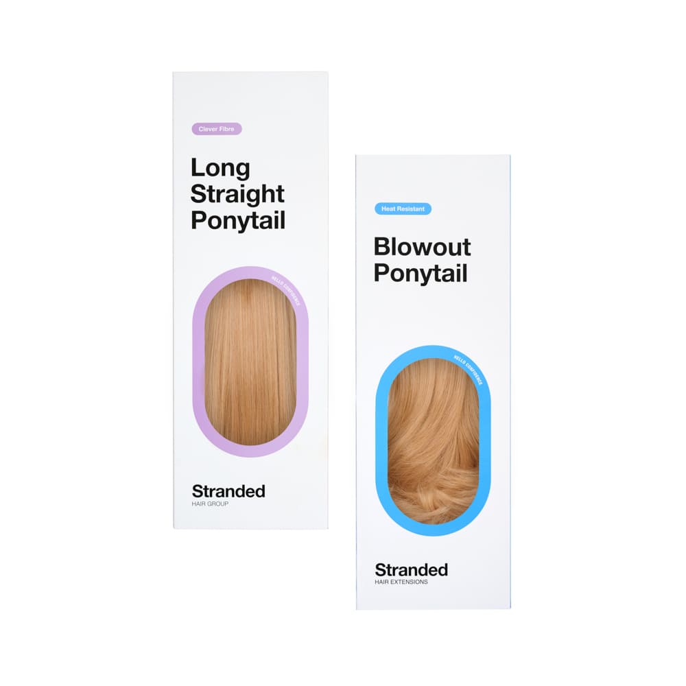 Stranded Long Pony Duo - Straight & Blowout - Colour #27 Honeysuckle