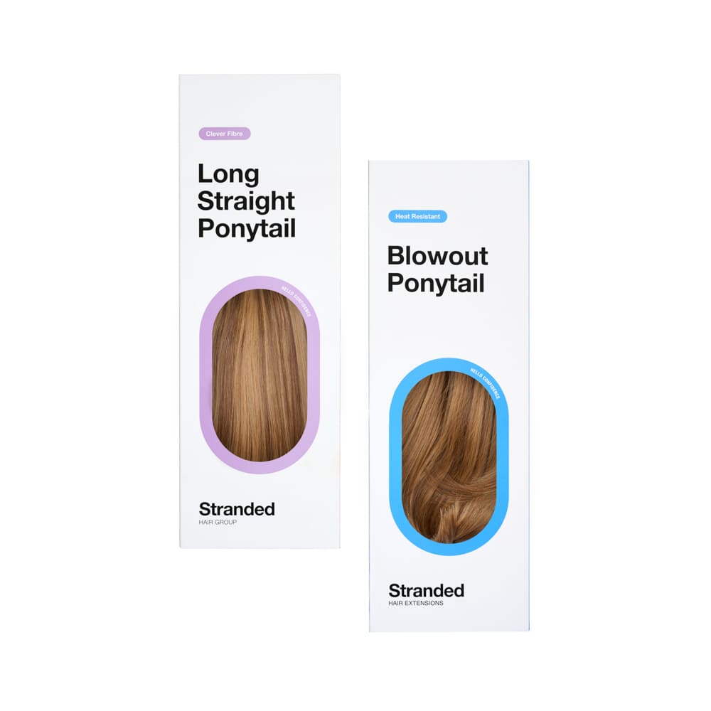 Stranded Long Pony Duo - Straight & Blowout - Colour #6/27 Honey Blush