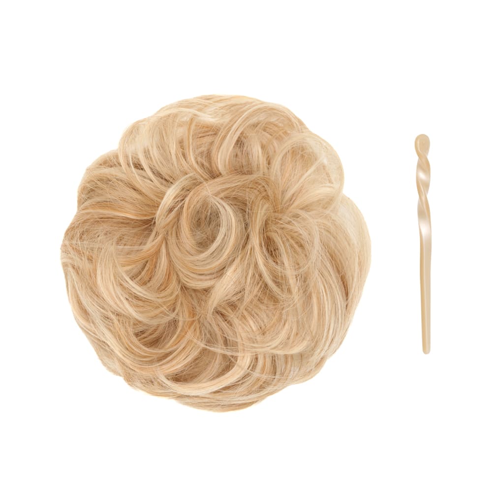 Stranded Easy Updo Mini Messy Scrunchie Bun in colour Strawberry Blonde