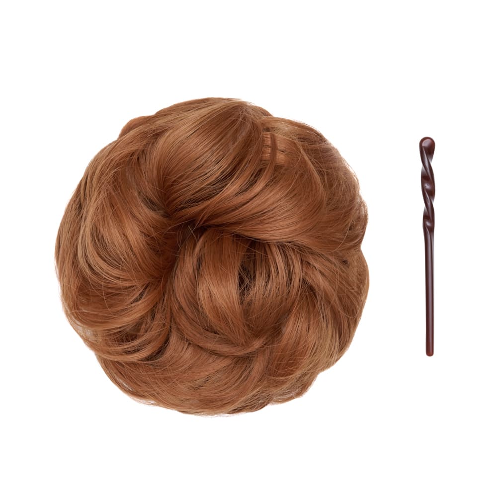 Stranded Easy Updo Mini Messy Scrunchie Bun in colour Copper