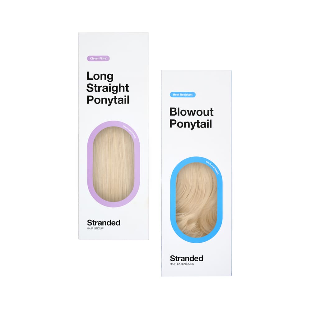 Stranded Long Pony Duo - Straight & Blowout - Colour #101 New Love