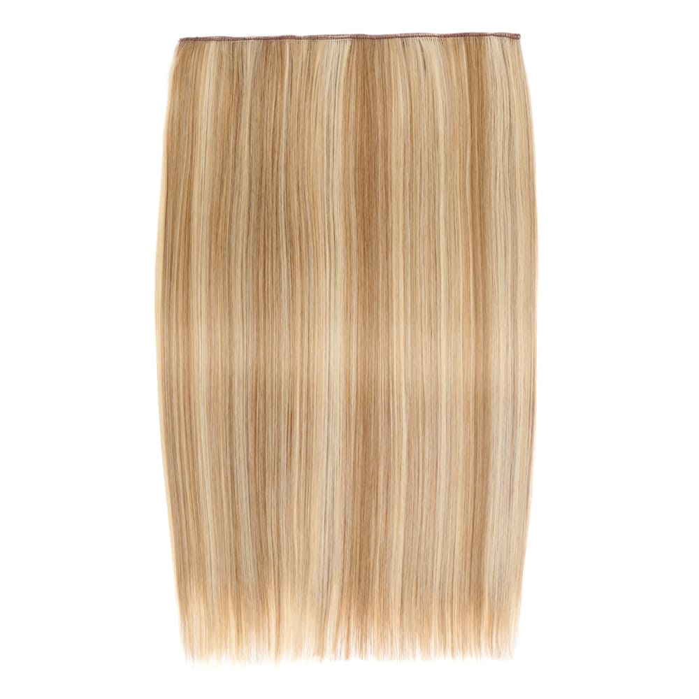 Stranded 20 Inch One Piece Straight Clip-in Hair Extension - Colour Highlighted Blonde