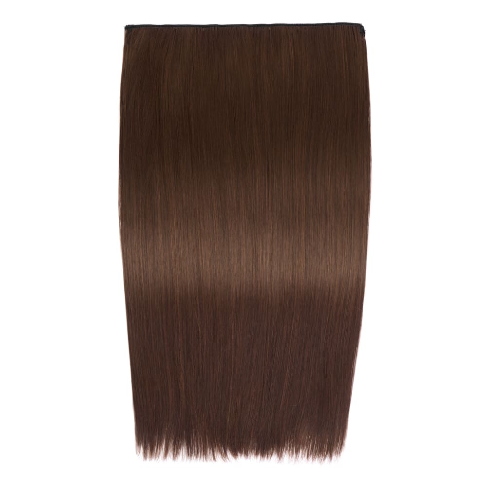 Stranded 20 Inch One Piece Straight Clip-in Hair Extension - Colour Medium Brown