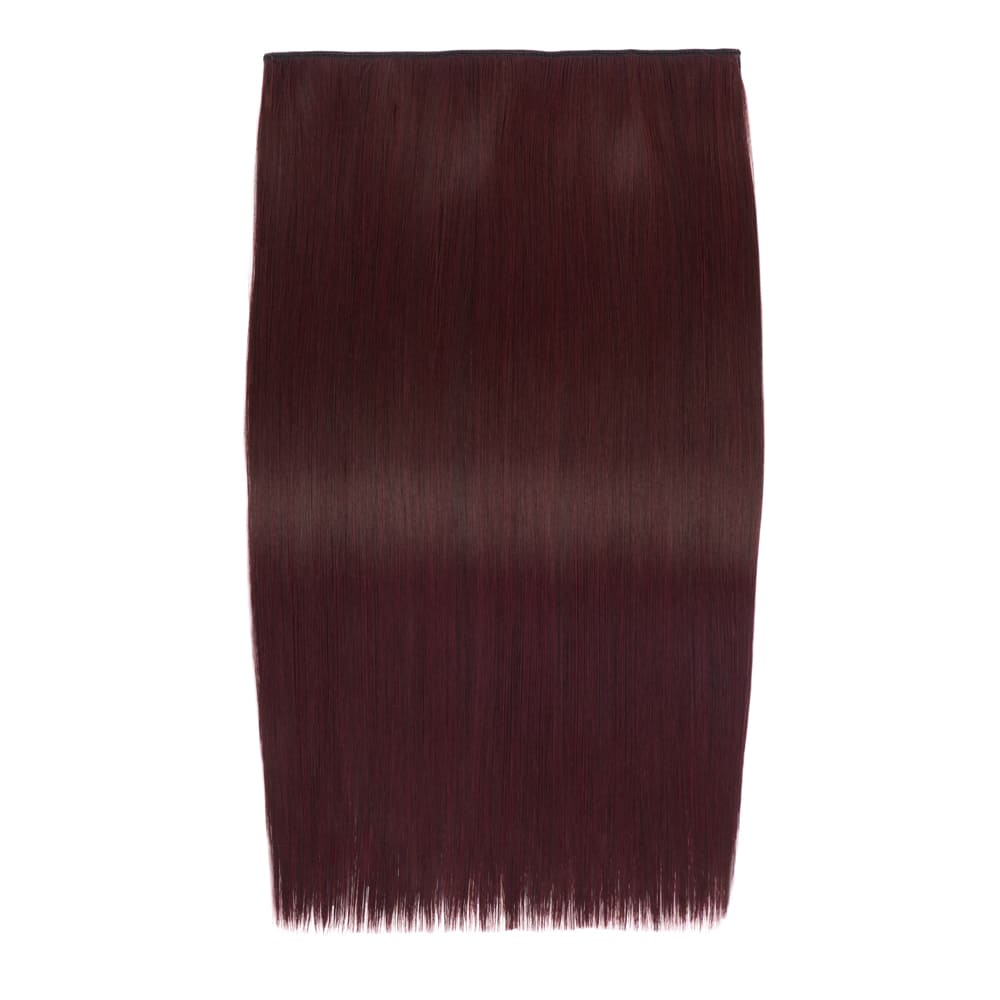 Stranded 20 Inch One Piece Straight Clip-in Hair Extension - Colour Plum