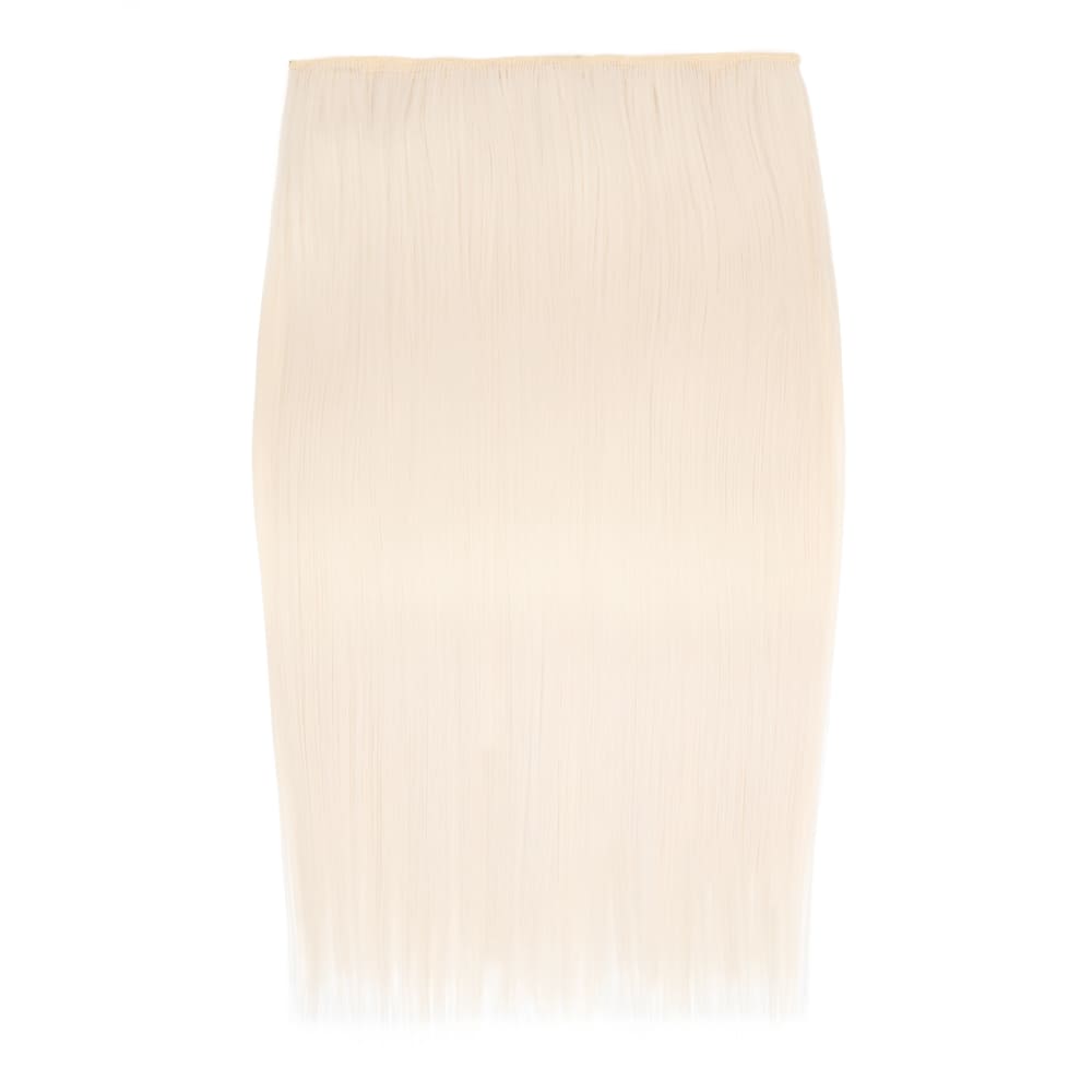 Stranded 20 Inch One Piece Straight Clip-in Hair Extension - Colour White Blonde