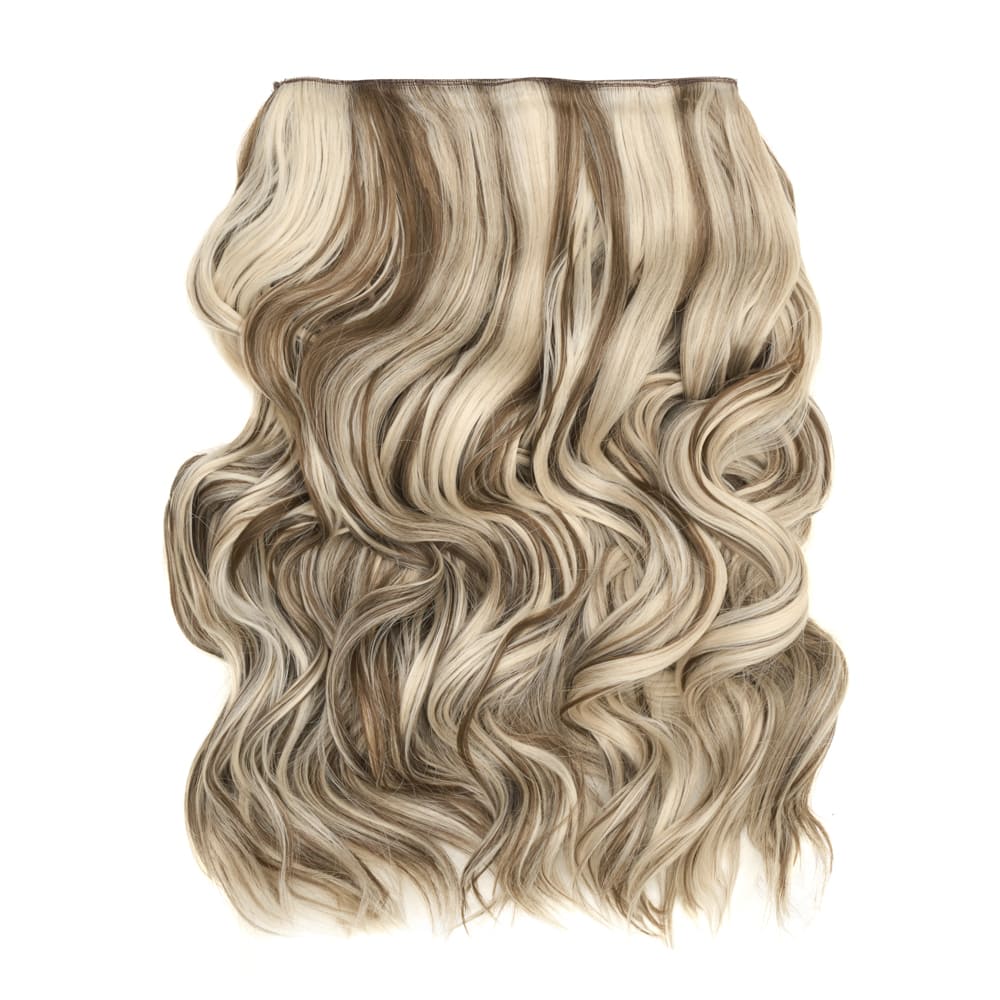 Stranded 20 Inch One Piece Wandwave Clip-in Hair Extension - Colour Silver Blonde