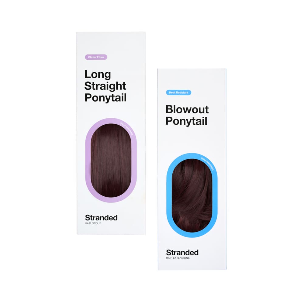 Stranded Long Pony Duo - Straight & Blowout - Colour #99J Plum Blossom