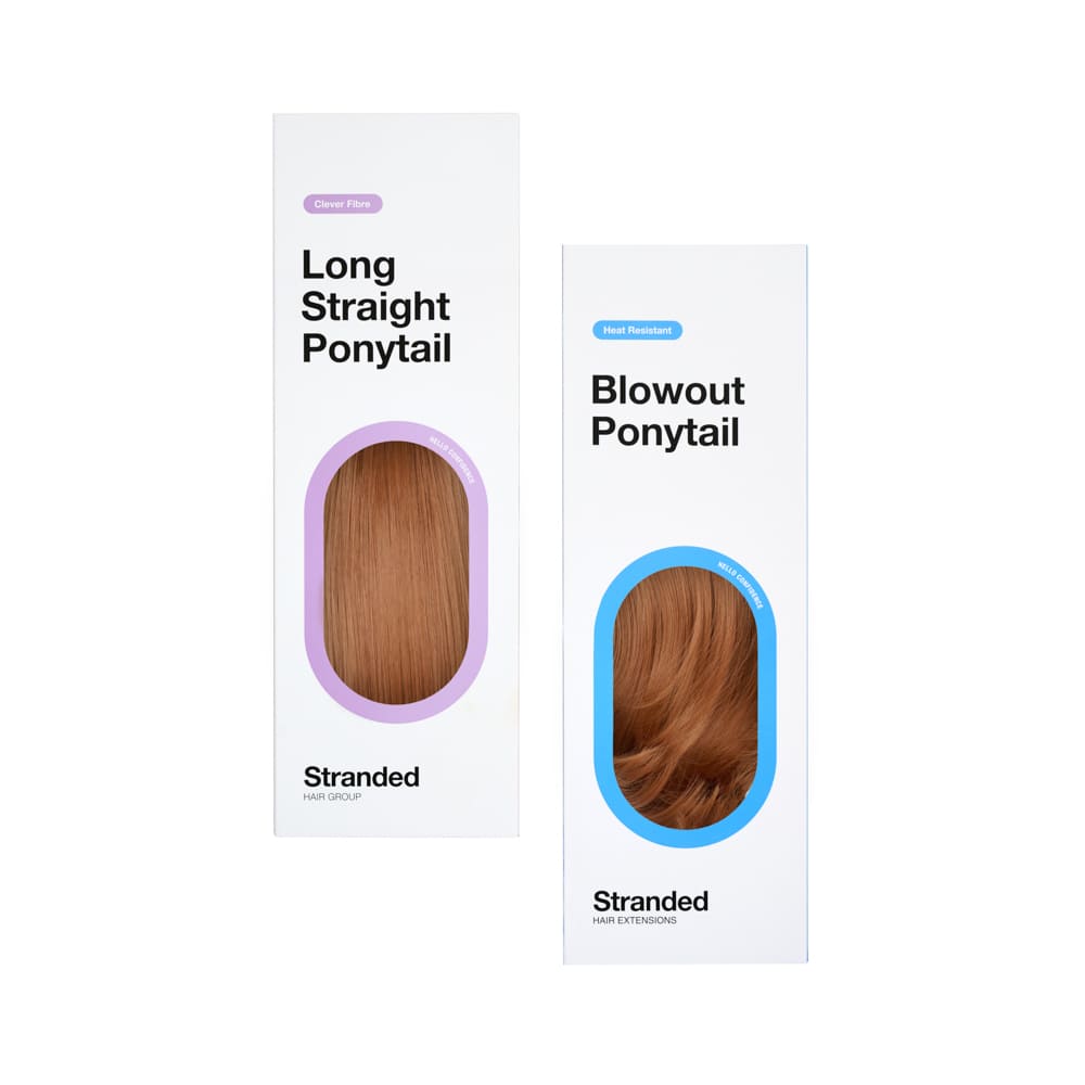 Stranded Long Pony Duo - Straight & Blowout - Colour #30 Primrose