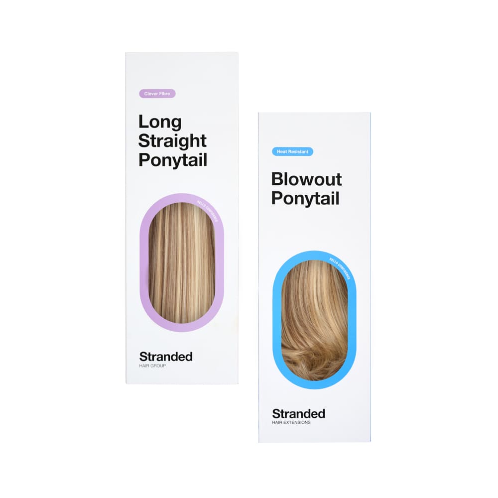 Stranded Long Pony Duo - Straight & Blowout - Colour #6/16/613 Safari Sunset