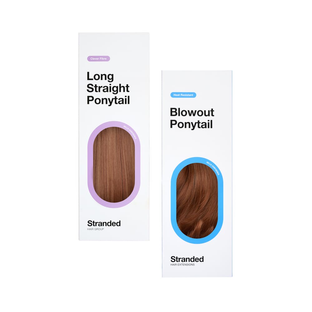 Stranded Long Pony Duo - Straight & Blowout - Colour #33/30 Sunrose