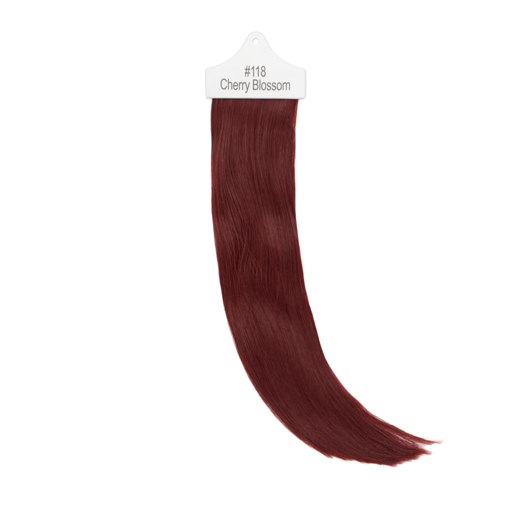 Stranded Hair Extension Sample for matching colour Red