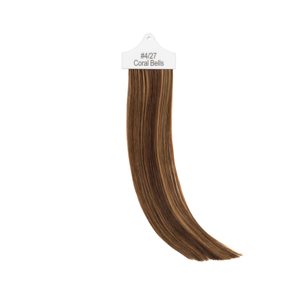 Stranded Hair Extension Sample for matching colour Mixed Brown and Blonde