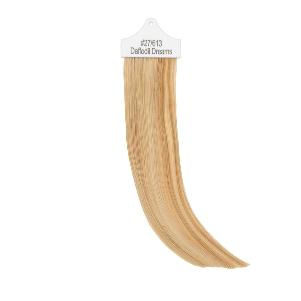 Stranded Hair Extension Sample for matching colour Strawberry Blonde