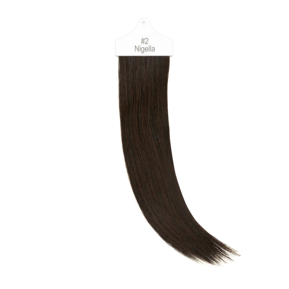 Stranded Hair Extension Sample for matching colour Dark Brown