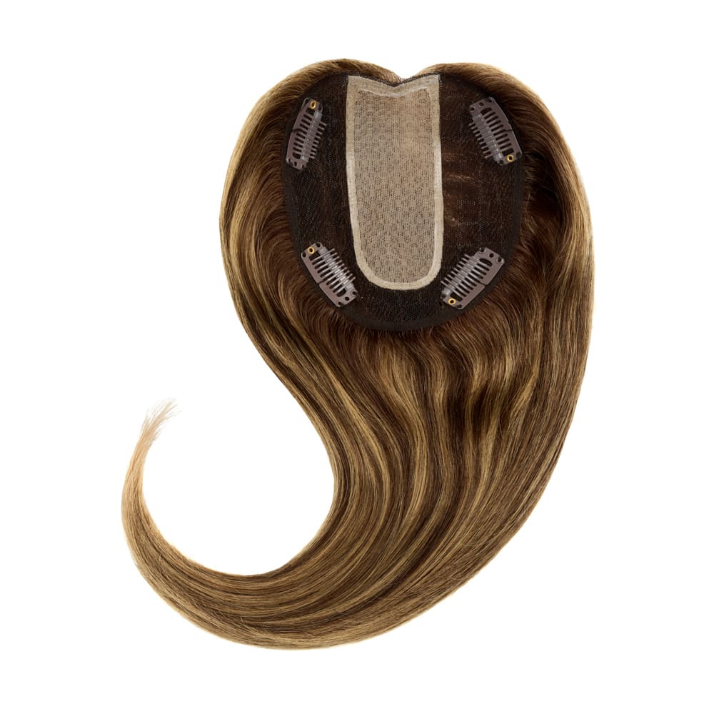Stranded Dermablend Human Hair Topper - Colour #4/27 Coral Bells