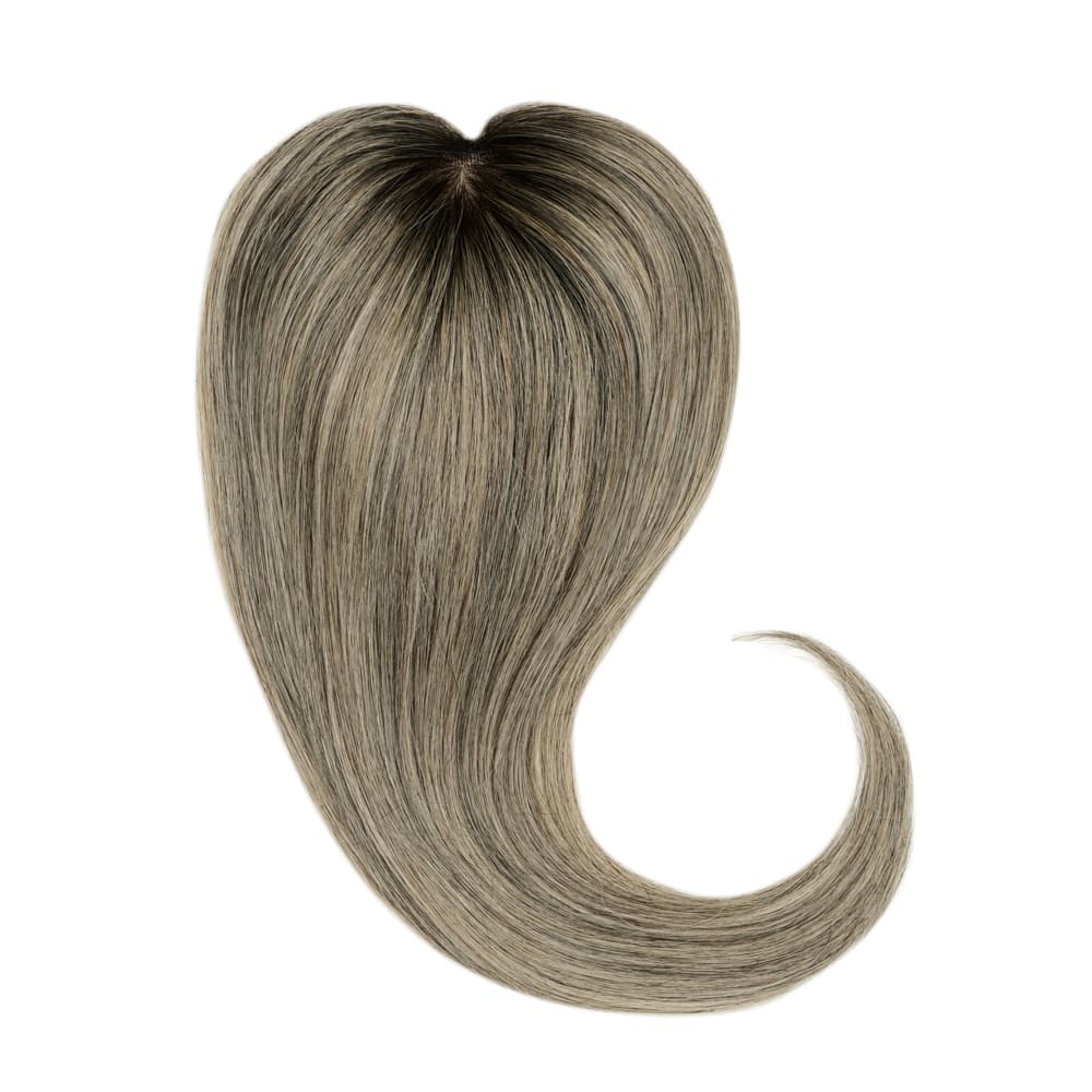 Stranded Dermablend Human Hair Topper - Colour #53 Dark Grey