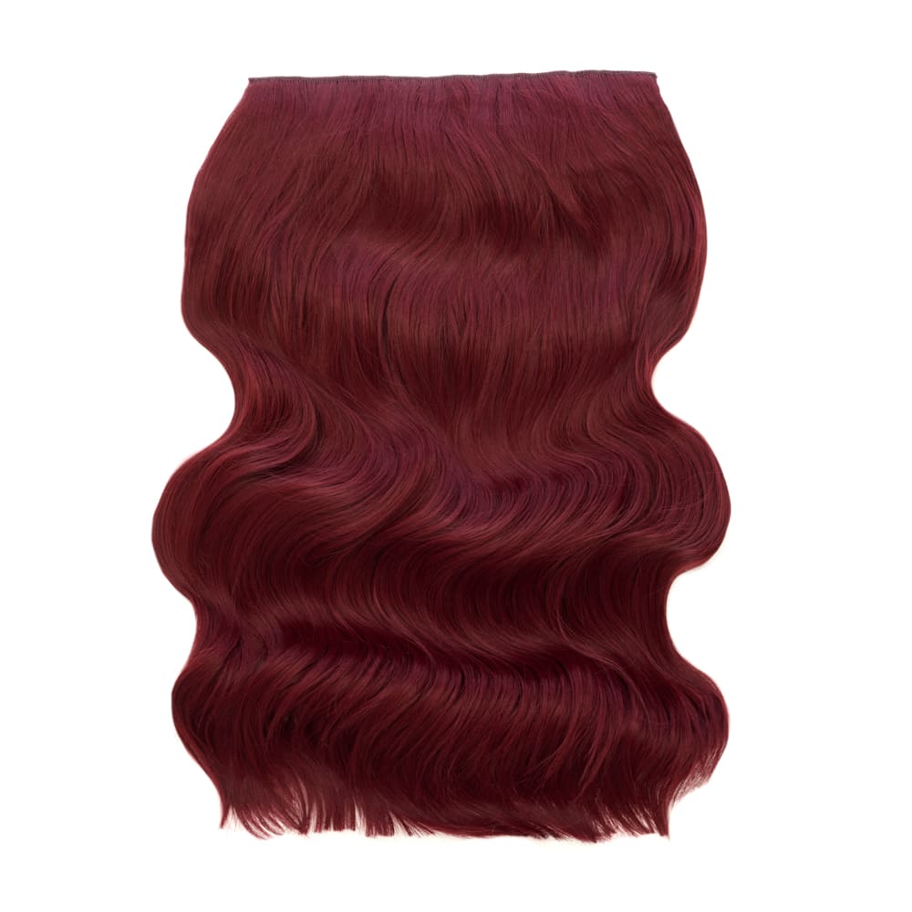 Stranded 20 Inch One Piece Wandwave Clip-in Hair Extension - Colour Red