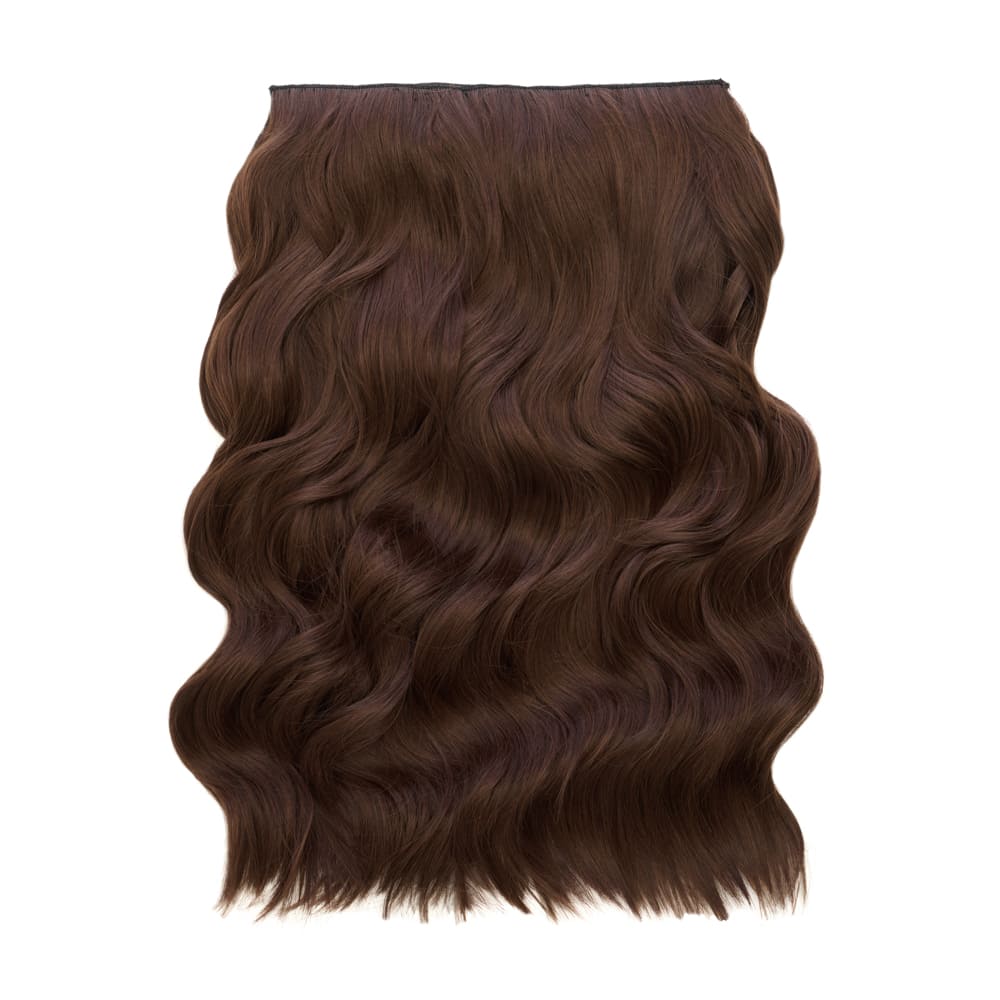 Stranded 20 Inch One Piece Wandwave Clip-in Hair Extension - Colour Medium Brown
