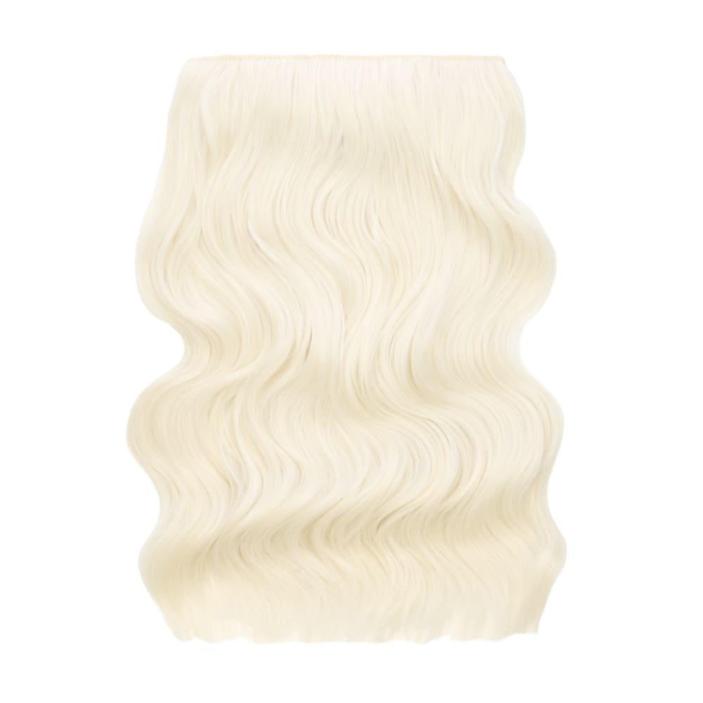 Stranded 20 Inch One Piece Wandwave Clip-in Hair Extension - Colour Platinum Blonde