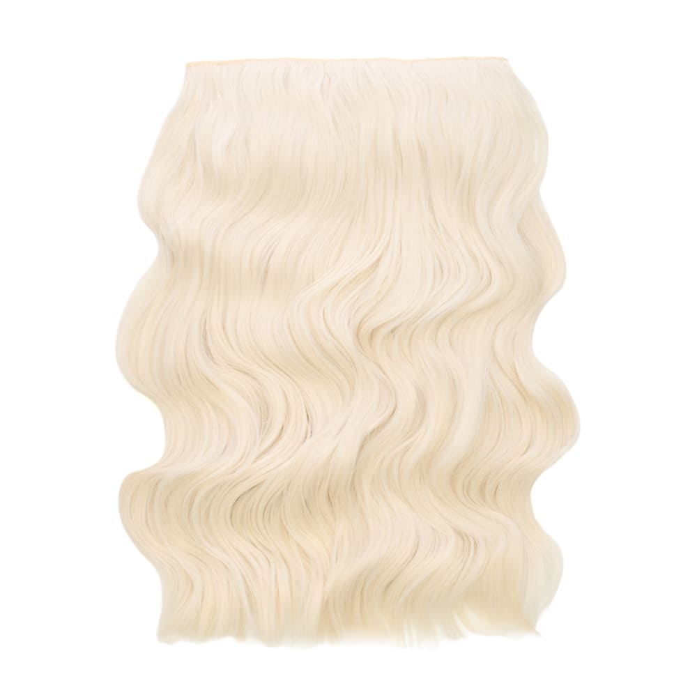 Stranded 20 Inch One Piece Wandwave Clip-in Hair Extension - Colour White Blonde