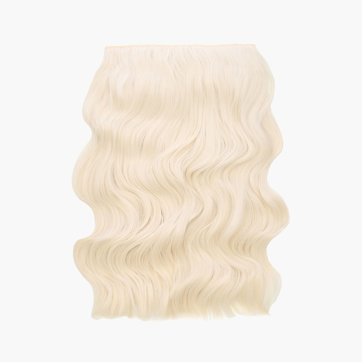 Stranded 20" One Piece Wand Wave Clip-in Hair Extension in White Lily (#600)