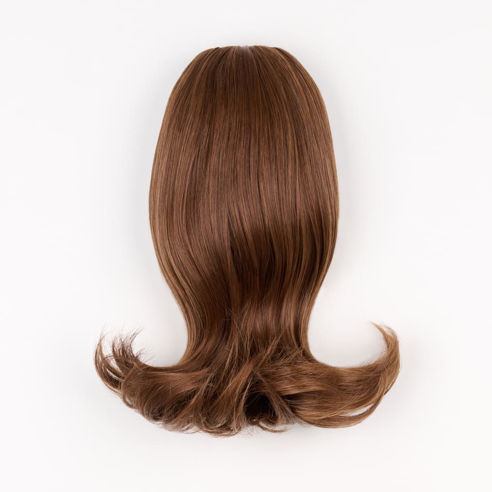 12 Inch Short Clip-in Ponytail Extension on a claw clip attachment in colour Caramel