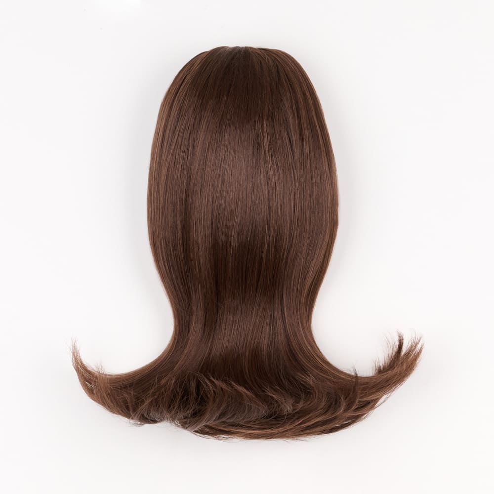12 Inch Short Clip-in Ponytail Extension on a claw clip attachment in colour Medium Brown
