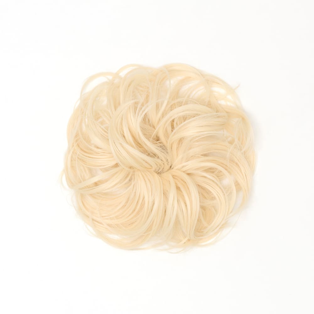 Stranded Flicky Messy Bun- Simple hair up scrunchie in colour Warm Blonde