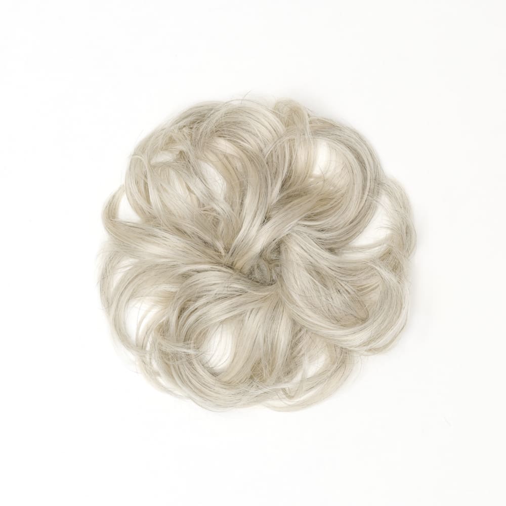 Stranded Flicky Messy Bun- Simple hair up scrunchie in colour Light Grey