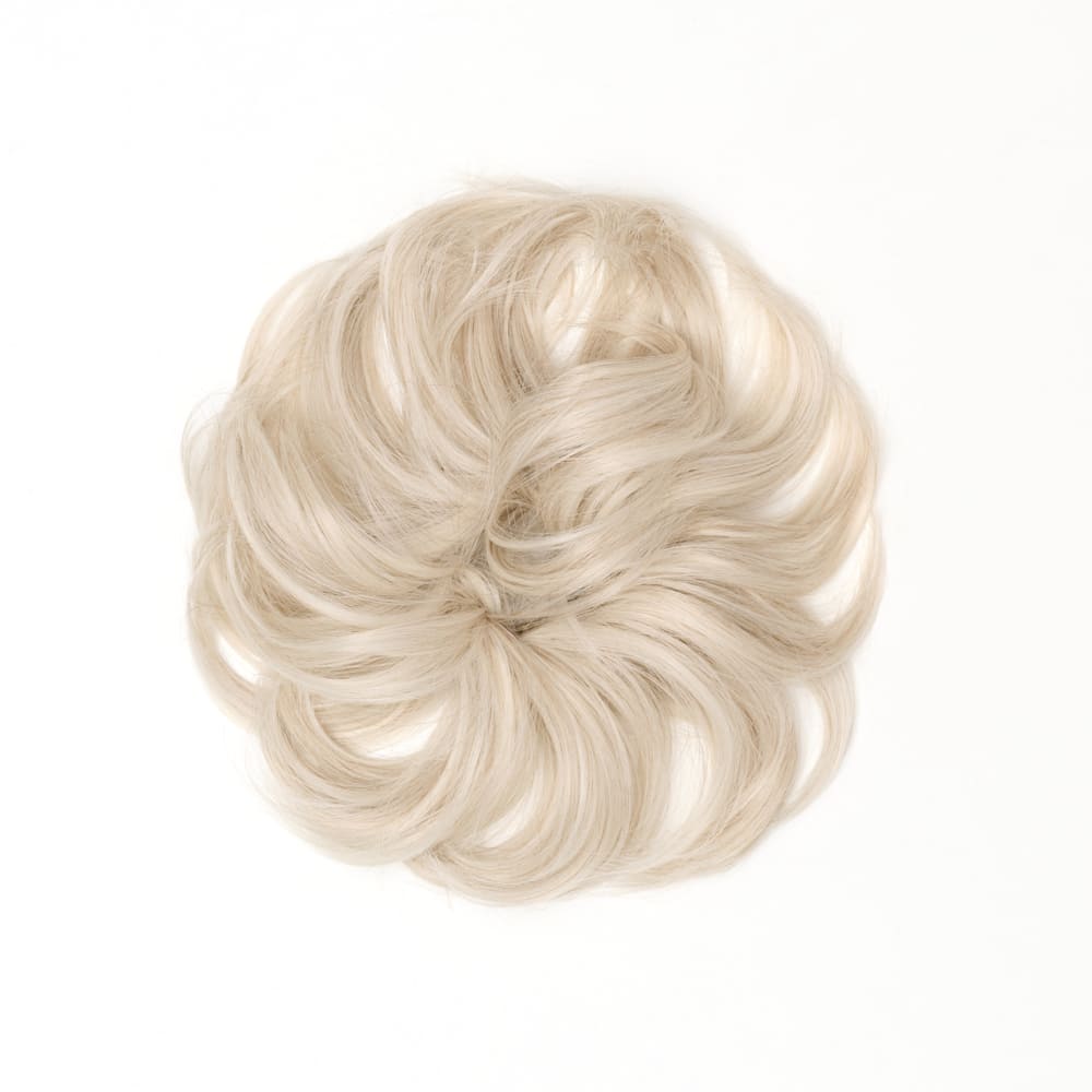 Stranded Flicky Messy Bun- Simple hair up scrunchie in colour Silver