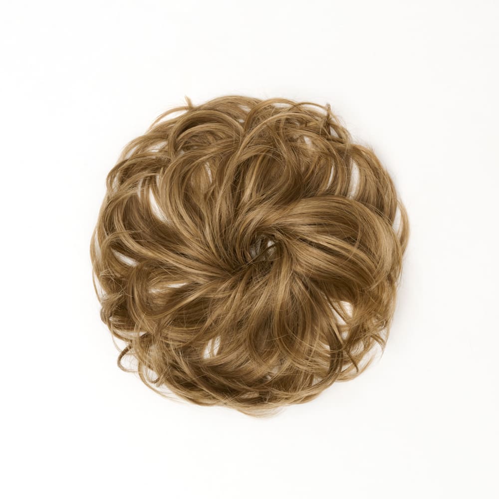 Stranded Flicky Messy Bun- Simple hair up scrunchie in colour Mousy Brown
