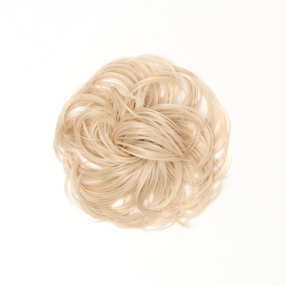 Stranded Flicky Messy Bun- Simple hair up scrunchie in colour Swedish Blonde